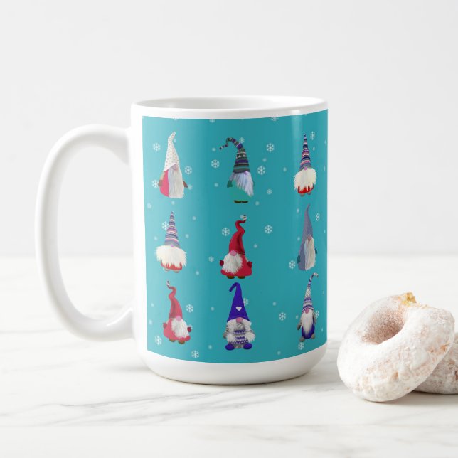 Skandi Gnomes jul Kaffemugg (Med munk)