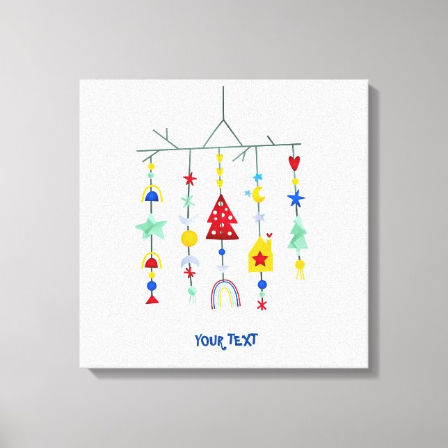 Skandi minimalist enkel canvastryck (Framsida)