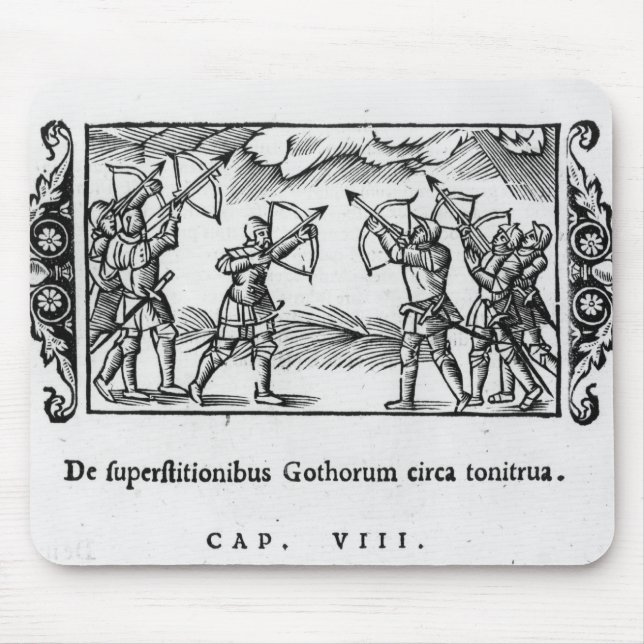 Skandinav genom att använda deras pilar musmatta (Framsidan)