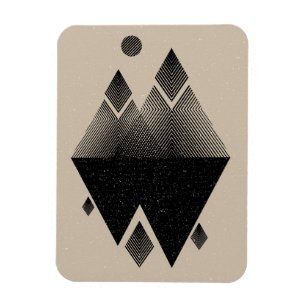 Skandinav inspirerad triangeldesign magnet