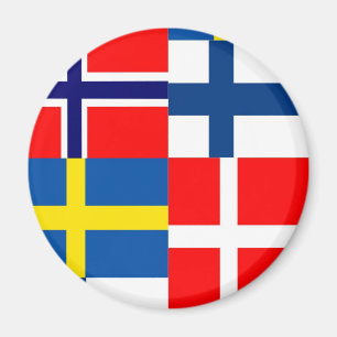 Skandinavet sjunker kvartett magnet