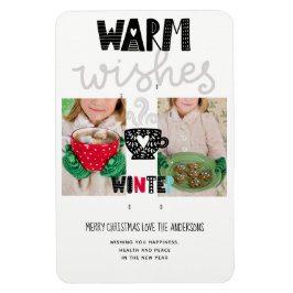 Skandinavian Doodle jul PHOTO Keepsaké Magnet