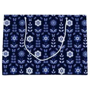Skandinavian Flowers Butterflies Gift Bag