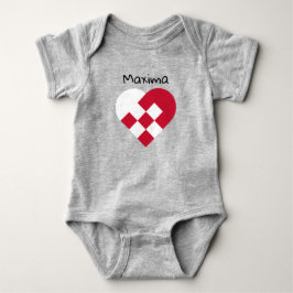 Skandinavian Heart Baby Bodykostym T Shirt