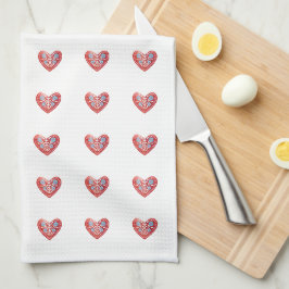 Skandinavian Heart Kitchen Towel Kökshandduk