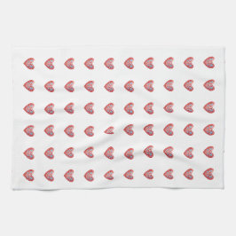 Skandinavian Heart Kitchen Towel Kökshandduk