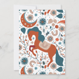 Skandinavian Horse Cute Julkort