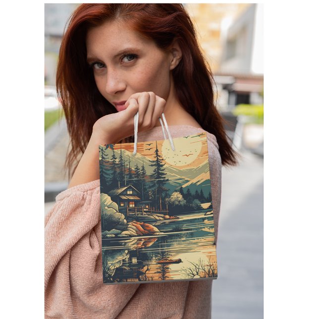 Skandinavian Retro Art Berghem (Skapare uppladdad)