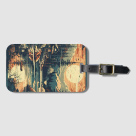 Skandinavian Retro Art Berghem Bagagebricka