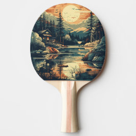 Skandinavian Retro Art Berghem Pingisracket