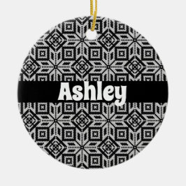 Skandinavian Selburose jul Mönster Julgransprydnad Keramik