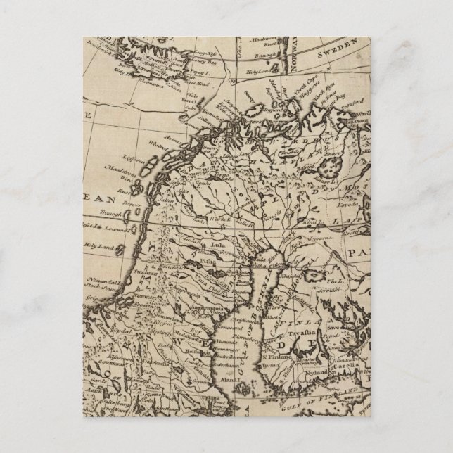 SKANDINAVIEN 4 VYKORT (Framsida)