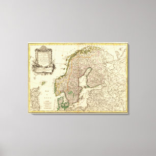 Skandinavien Canvastryck