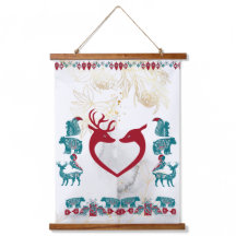 Skandinavien Folk Art Animals Nordic Reindeer Wall