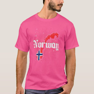 Skandinavien Nordiska Land Norgen T Shirt