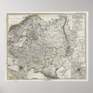 Skandinavien och Ryssland Poster