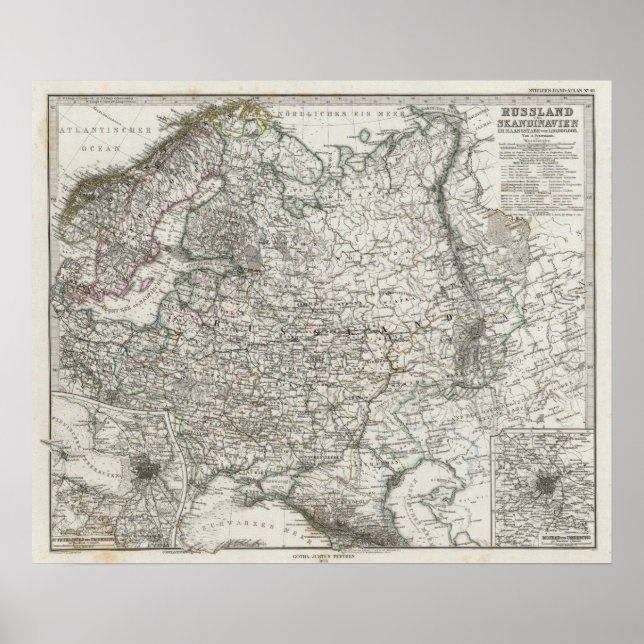 Skandinavien och Ryssland Poster (Framsidan)