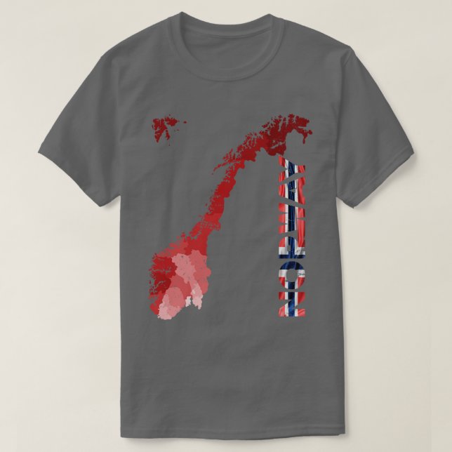 Skandinavien Proud Norge T Shirt (Design framsida)