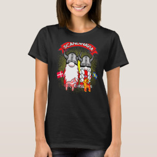 Skandinavien Scandinavian Nordic Gnome Viking Coup T Shirt