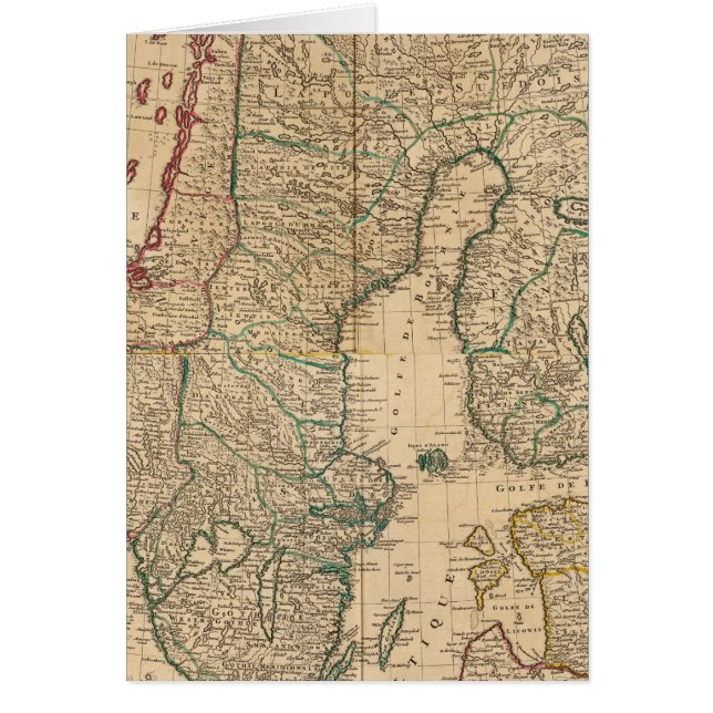 Skandinavien, Sverige, Danmark 2 Hälsningskort (Framsidan)