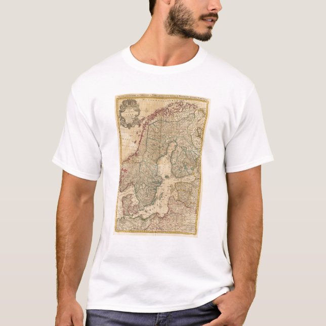 Skandinavien sverige, Danmark 2 T-shirt (Framsida)