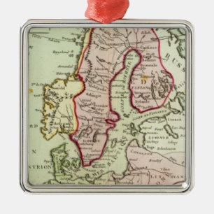 Skandinavien sverige, Danmark Julgransprydnad Metall