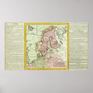 Skandinavien, Sverige, Danmark Poster