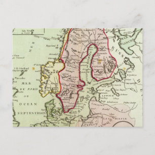 Skandinavien, Sverige, Danmark Vykort