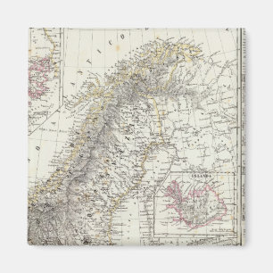 Skandinavien, Sverige, Norge Magnet