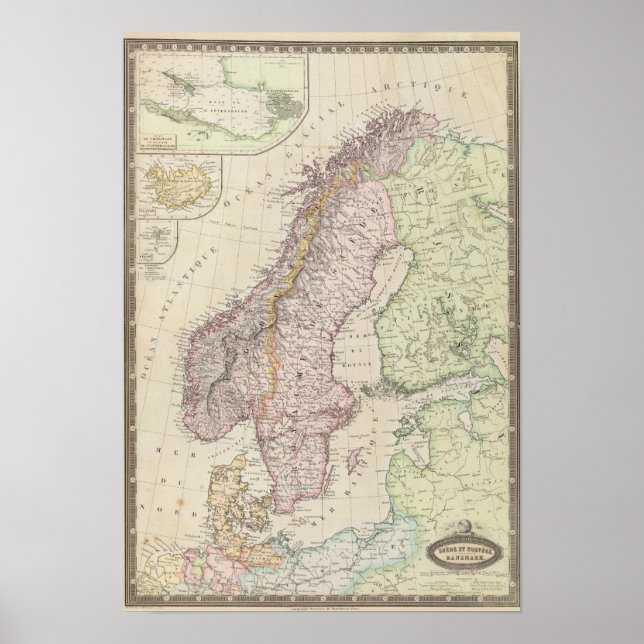 Skandinavien, Sverige Poster (Framsidan)