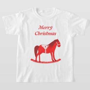 Skandinavisk Anpassningsbar för Rocking Horse T Shirt