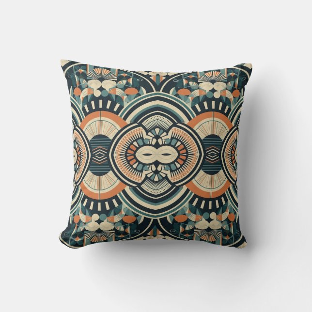 Skandinavisk Art Deco Kudde (Framsida)