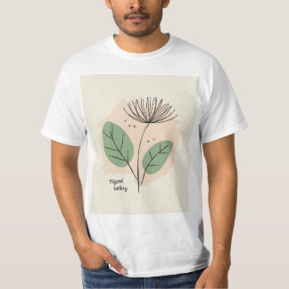 Skandinavisk blomkonst t shirt