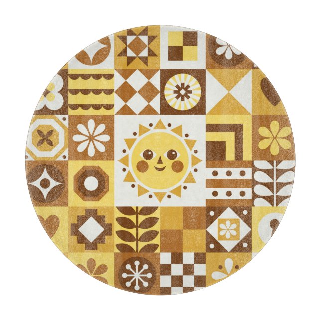 Skandinavisk Blommigt: Abstrakt Vintage Card. (Framsidan)