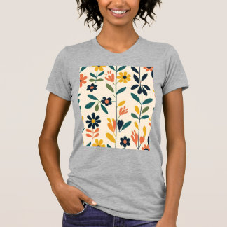 Skandinavisk blomsterharmoni t shirt
