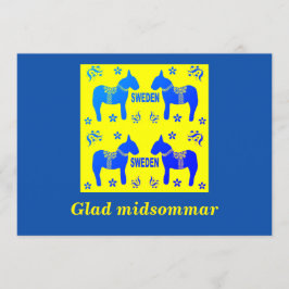 skandinavisk design, Personlig Glad midsommar Inbjudningar