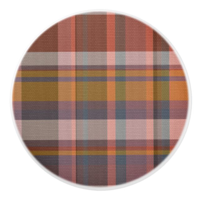 Skandinavisk fasjonerbar skotland klan röd struktu knopp (Framsidan)