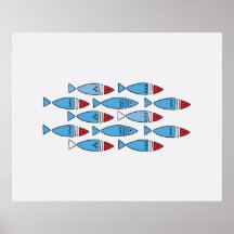 Skandinavisk fisk - Hem-dekan av mur konst