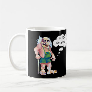 Skandinavisk flony Tittar Kärlek Troll Kaffemugg