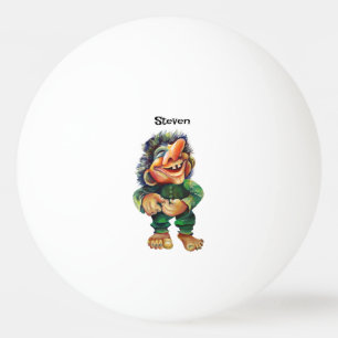 Skandinavisk flony Troll Illustration Vattenfärg Pingisboll
