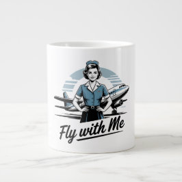 Skandinavisk flygvärdinna Specialmugg Jumbo Mugg