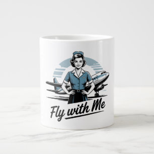 Skandinavisk flygvärdinna Specialmugg Jumbo Mugg