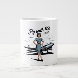 Skandinavisk flygvärdinna Specialmugg Jumbo Mugg