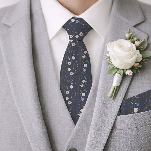Skandinavisk Folk Floral Bröllopsslips Slips (Skapare uppladdad)