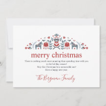 Skandinavisk folkart Dala Horse Photo jul