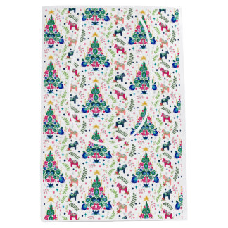 Skandinavisk folkart Julgran Gift Bag