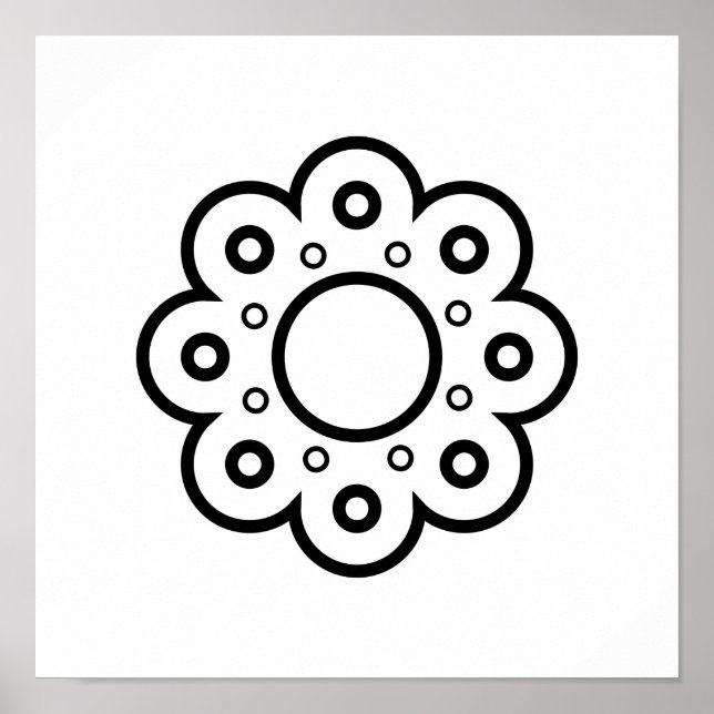 Skandinavisk folkart Minimalistisk illustration Poster (Framsidan)