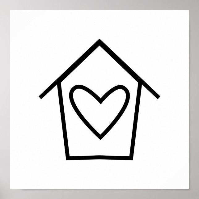 Skandinavisk folkart Minimalistisk illustration Poster (Framsidan)
