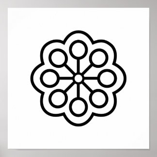 Skandinavisk folkart Minimalistisk illustration Poster