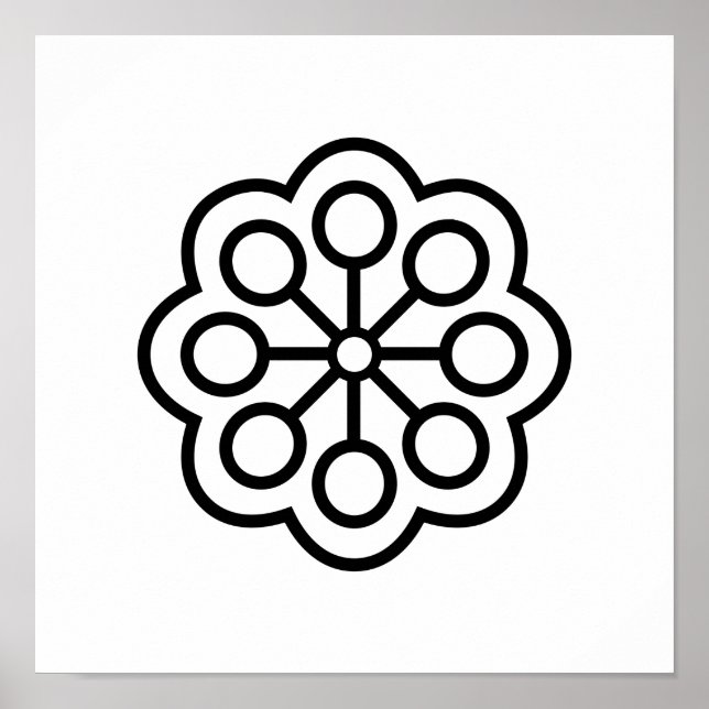 Skandinavisk folkart Minimalistisk illustration Poster (Framsidan)
